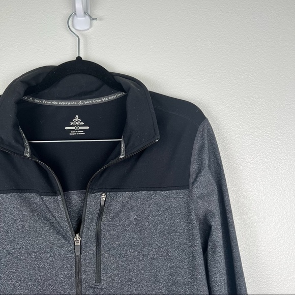 Prana Lightweight Full Zip Sweatshirt Gray S - Picture 3 of 5